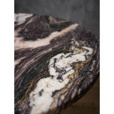 Plateau Rond Marbre Kuros Violet 80 cm - L'Impétueux