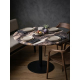 Plateau Rond Marbre Kuros Violet 80 cm - L'Impétueux