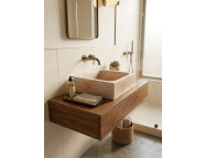 Lavabo carré en marbre Nectar 2