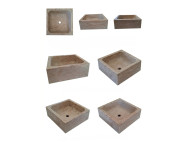 Lavabo carré en marbre Nectar 2