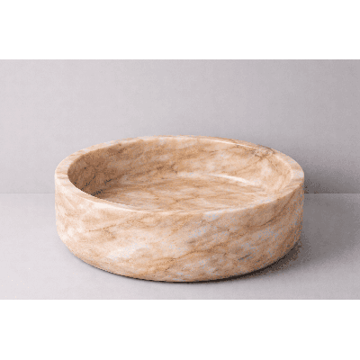 Lavabo marbre Rouge de Saint-Pons | Vasque design salle de bain
