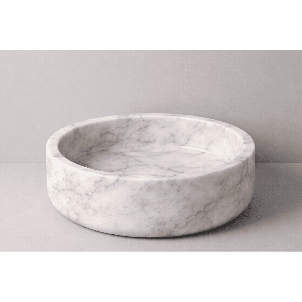 Lavabo marbre Rouge de Saint-Pons | Vasque design salle de bain