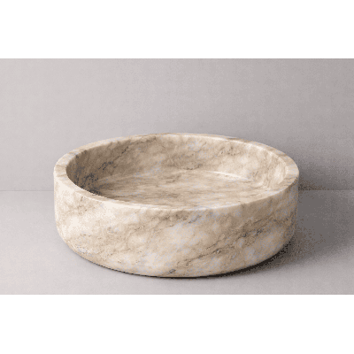Lavabo marbre Rouge de Saint-Pons | Vasque design salle de bain