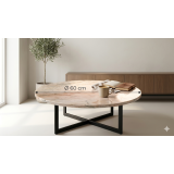 Plateau en Marbre Fleur de Pêcher Ø 40cm - Collection Éclosion Pastel - Fabriqué en France